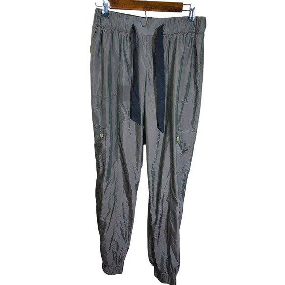 Victoria's Sport Jogger Pants Nylon Drawstring Pockets Cuffed Athleisure Active - Picture 1 of 8